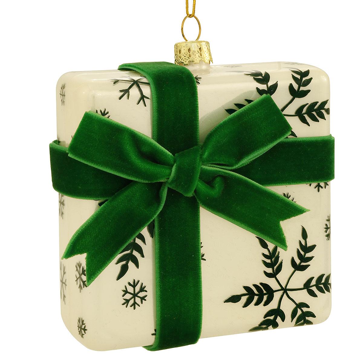 Wrapped Gift Box With Velvet Bow