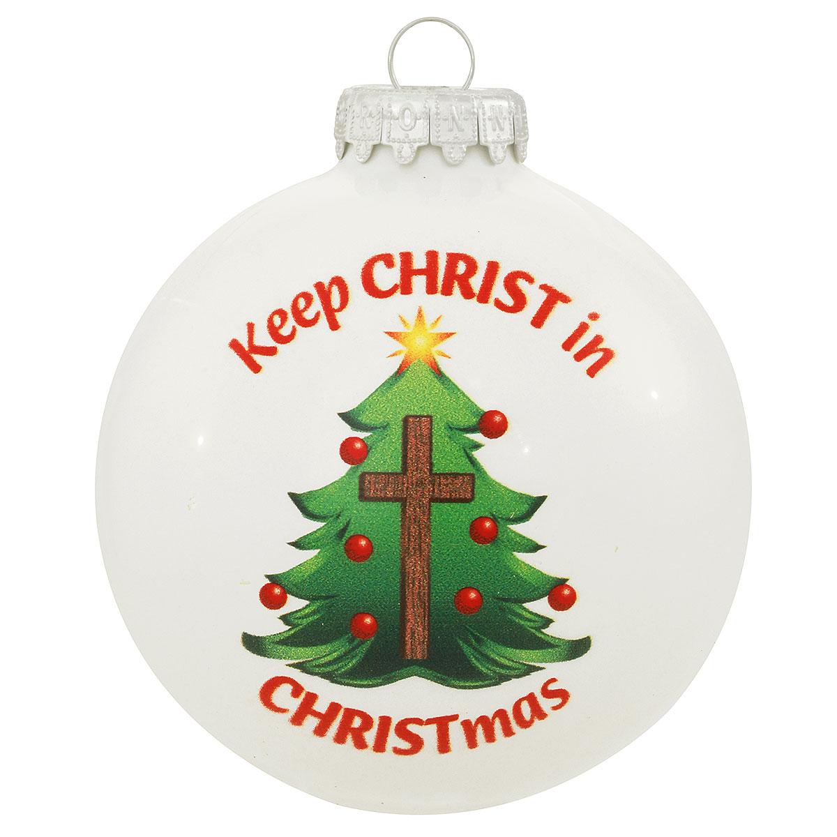 Keep Christ In CHRISTmas Ornament