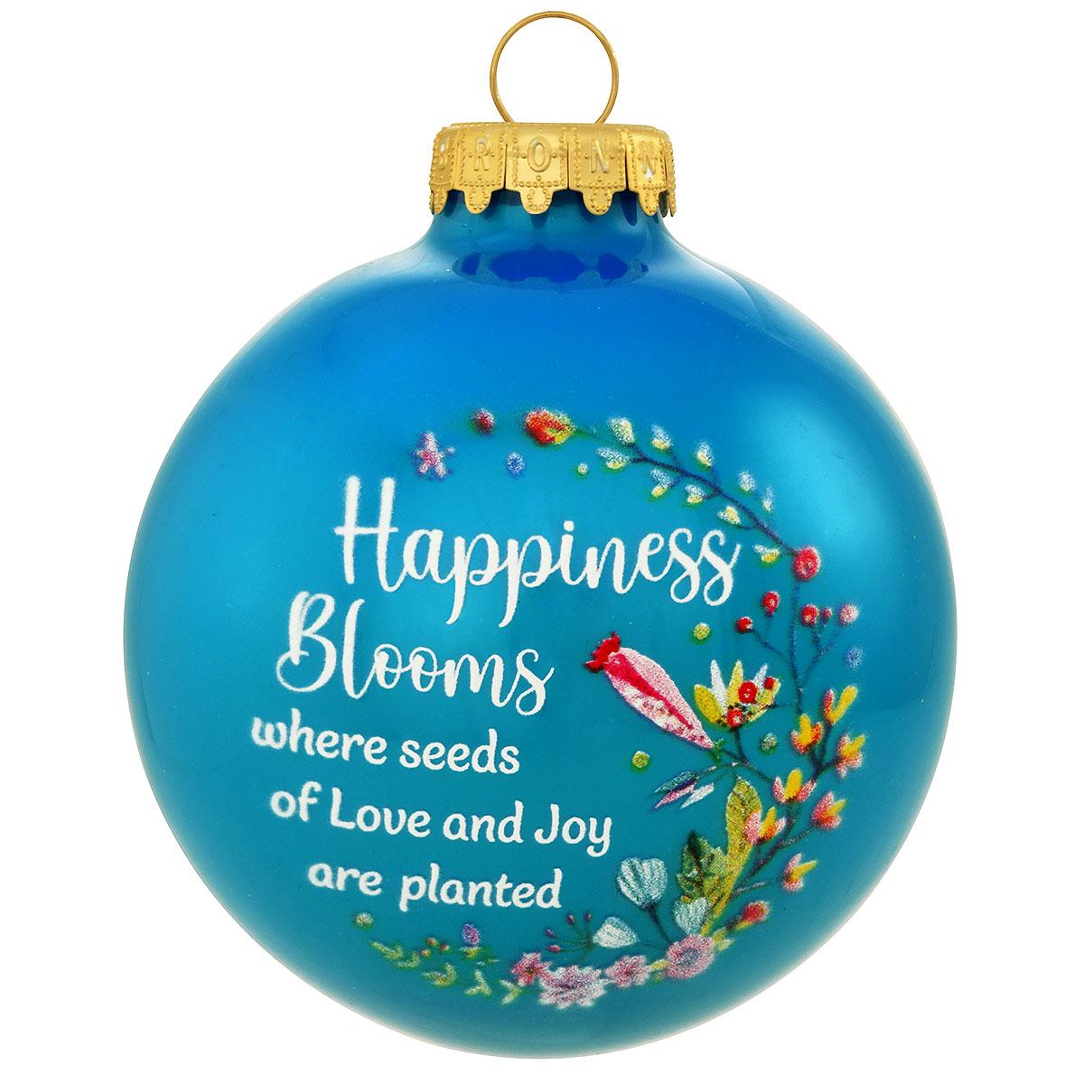Happiness Blooms 3 Inch Ornament