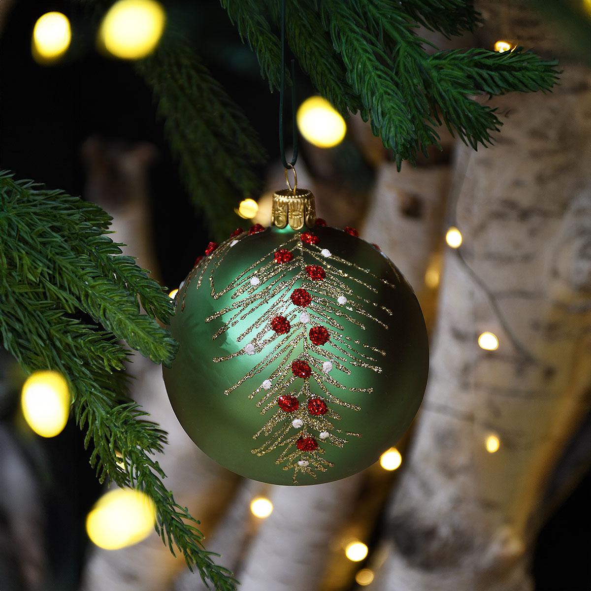 Branch Glass Ornament