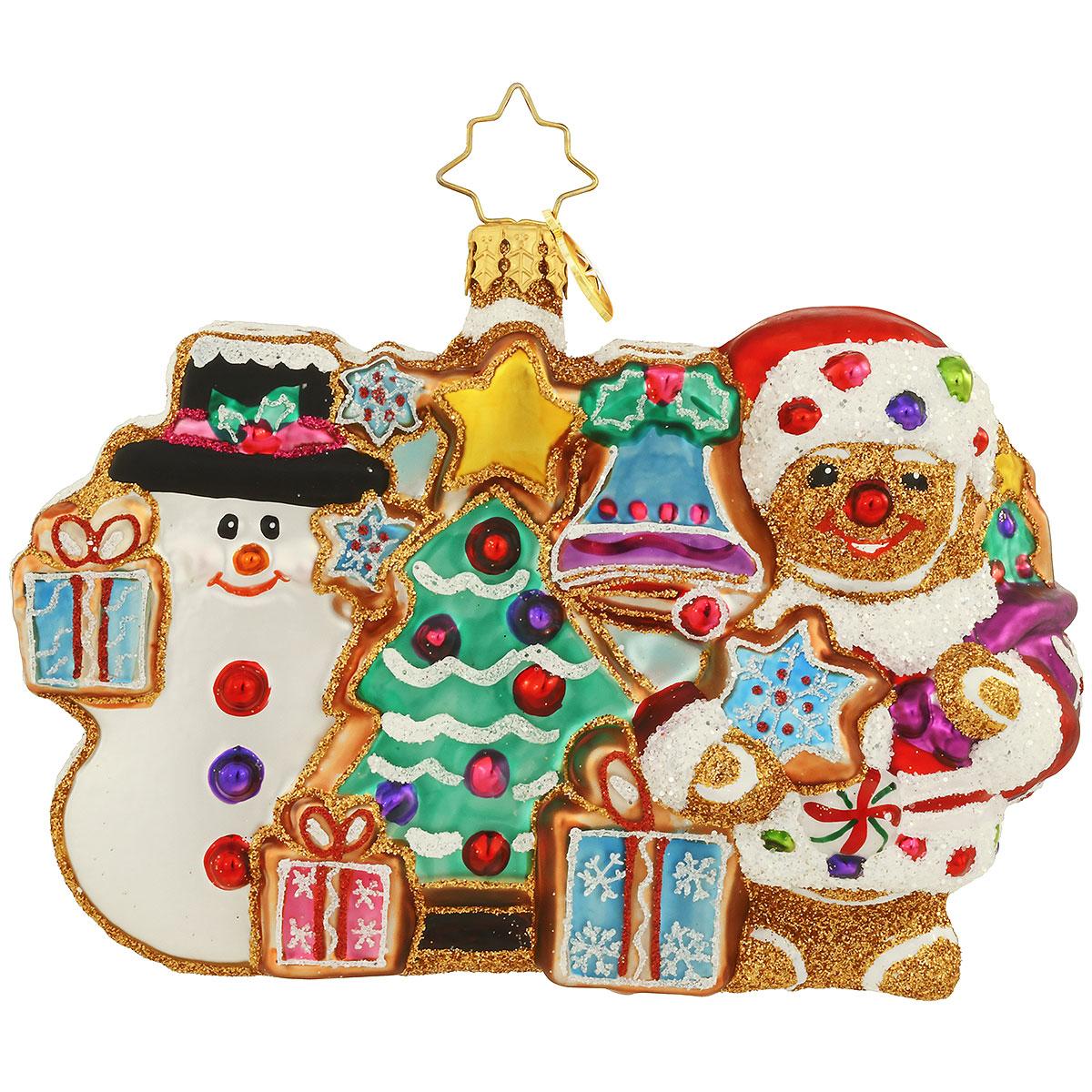 Frosted Friends Christopher Radko Glass Ornament