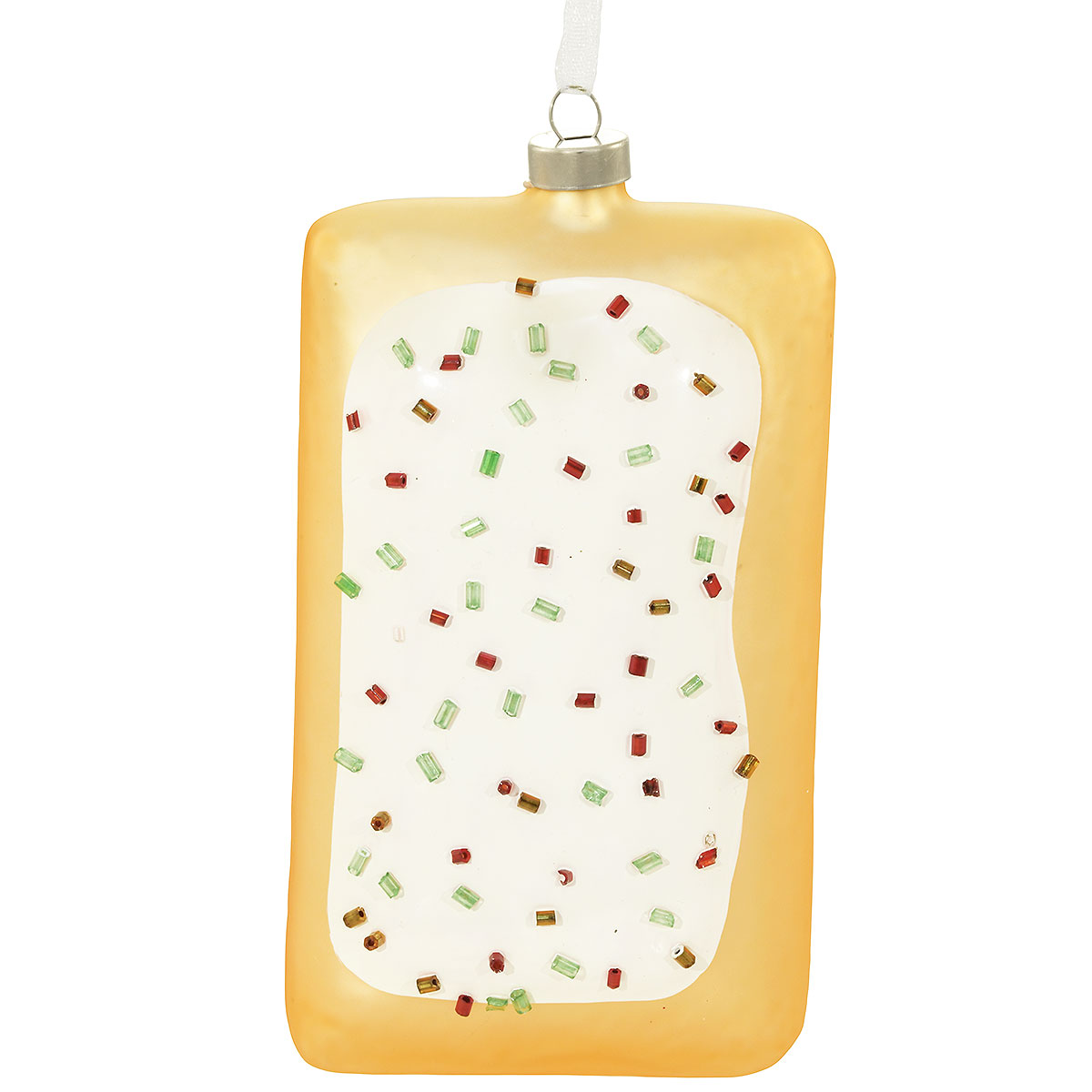 Pop Tarts Breakfast Pastry Glass Ornament