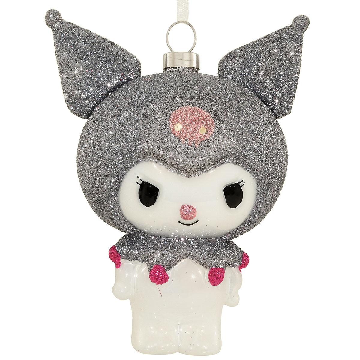 Mischievous Kuromi Glass Ornament