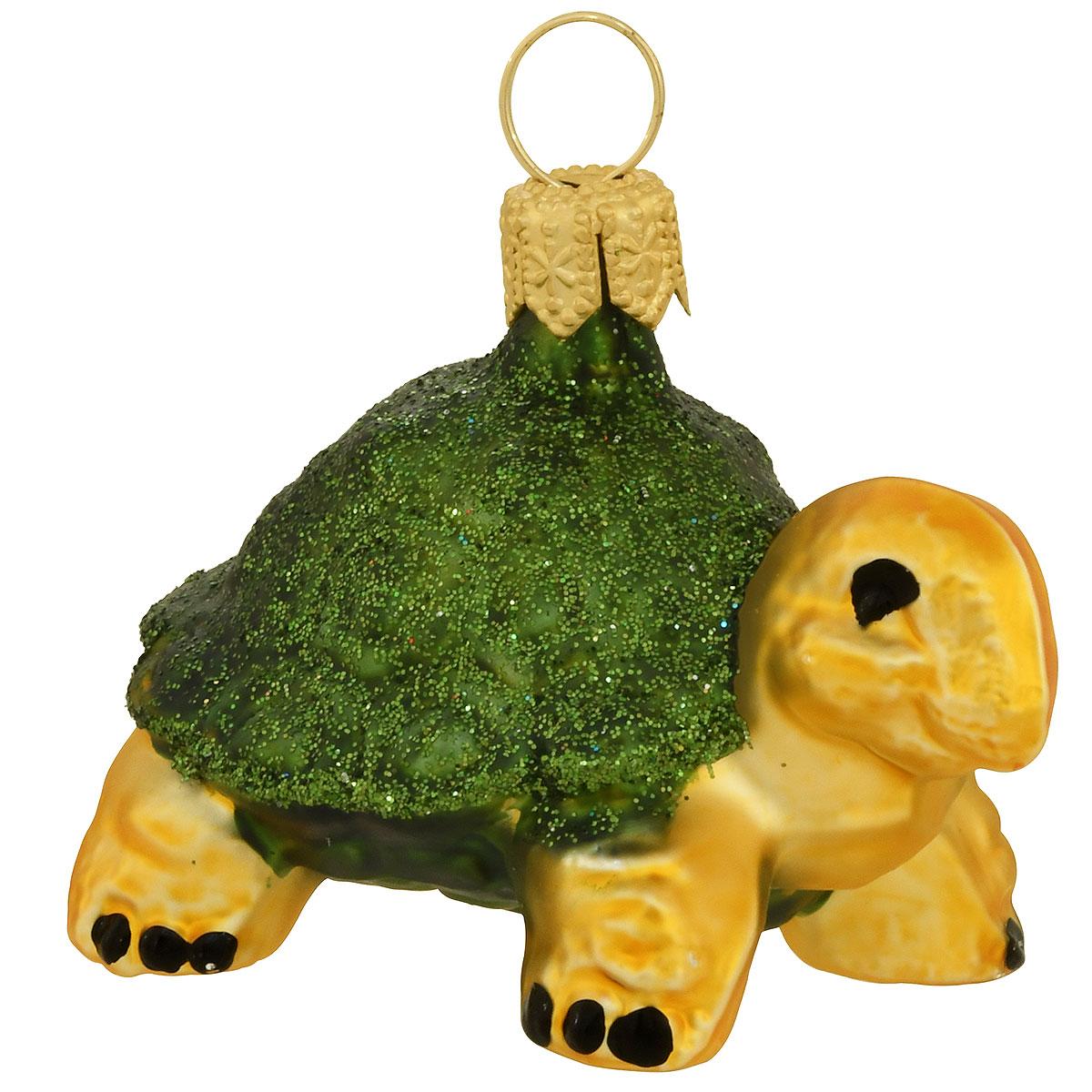 Small Turtle Glass Ornament