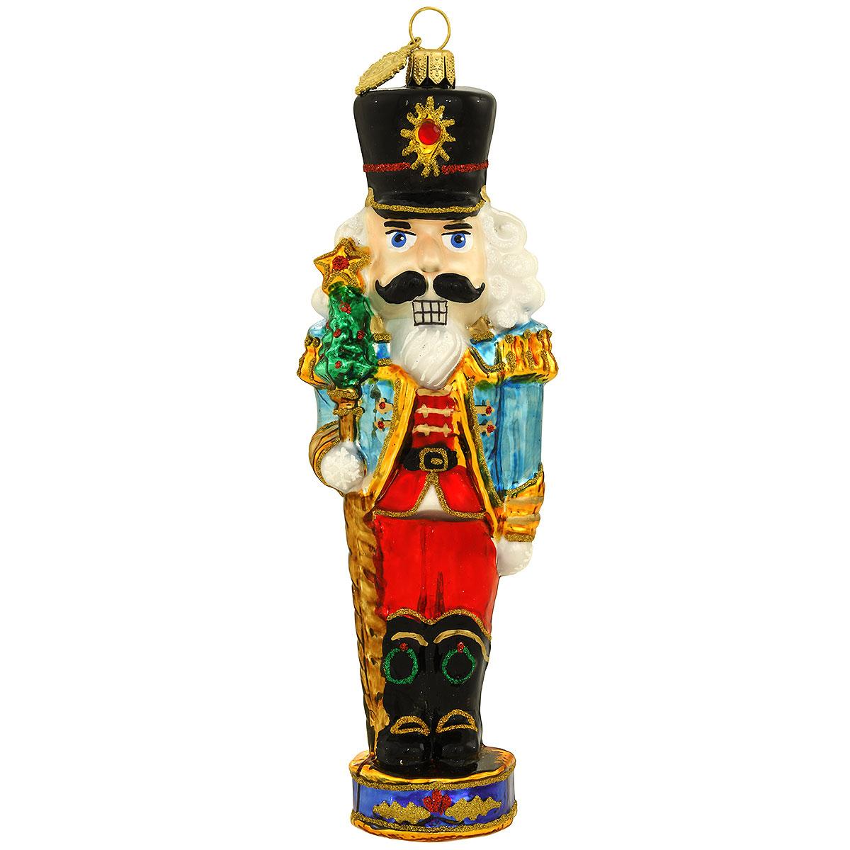 Whimsical Nutcracker Glass Ornament