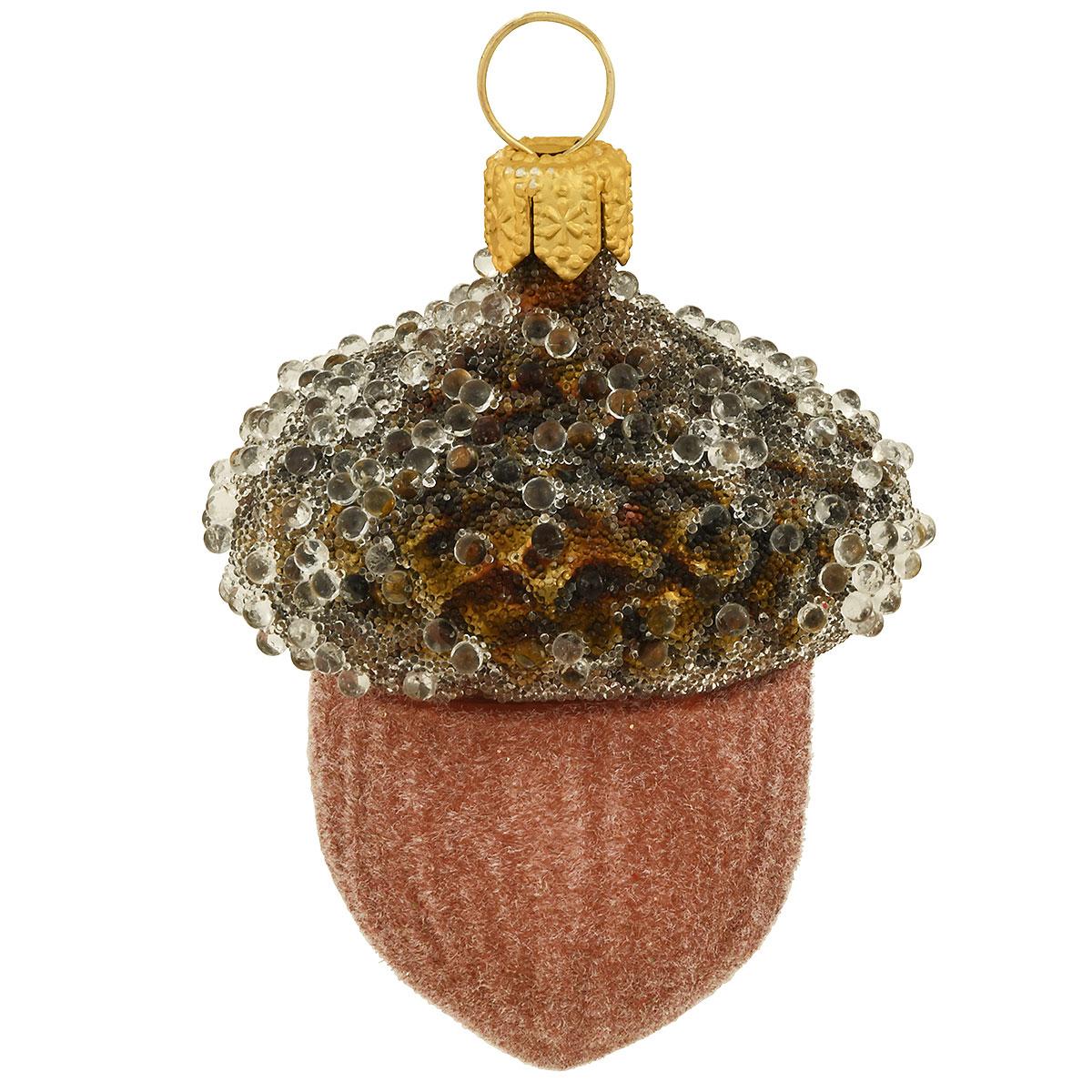 Acorn Glass Ornament