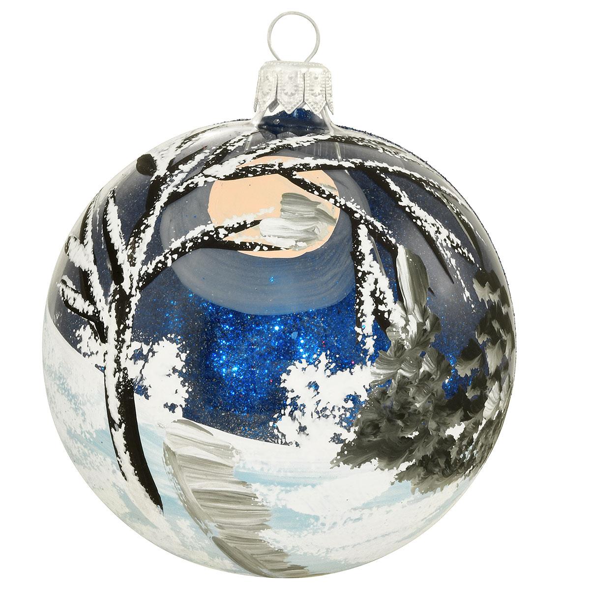 Moon And Tree Scene Ornament