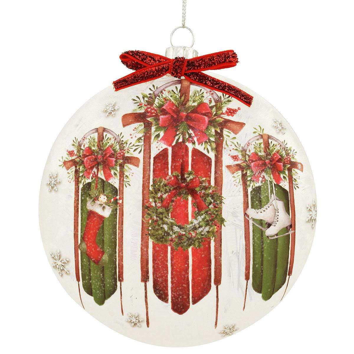 Decorated Sleds Luminary Ornament