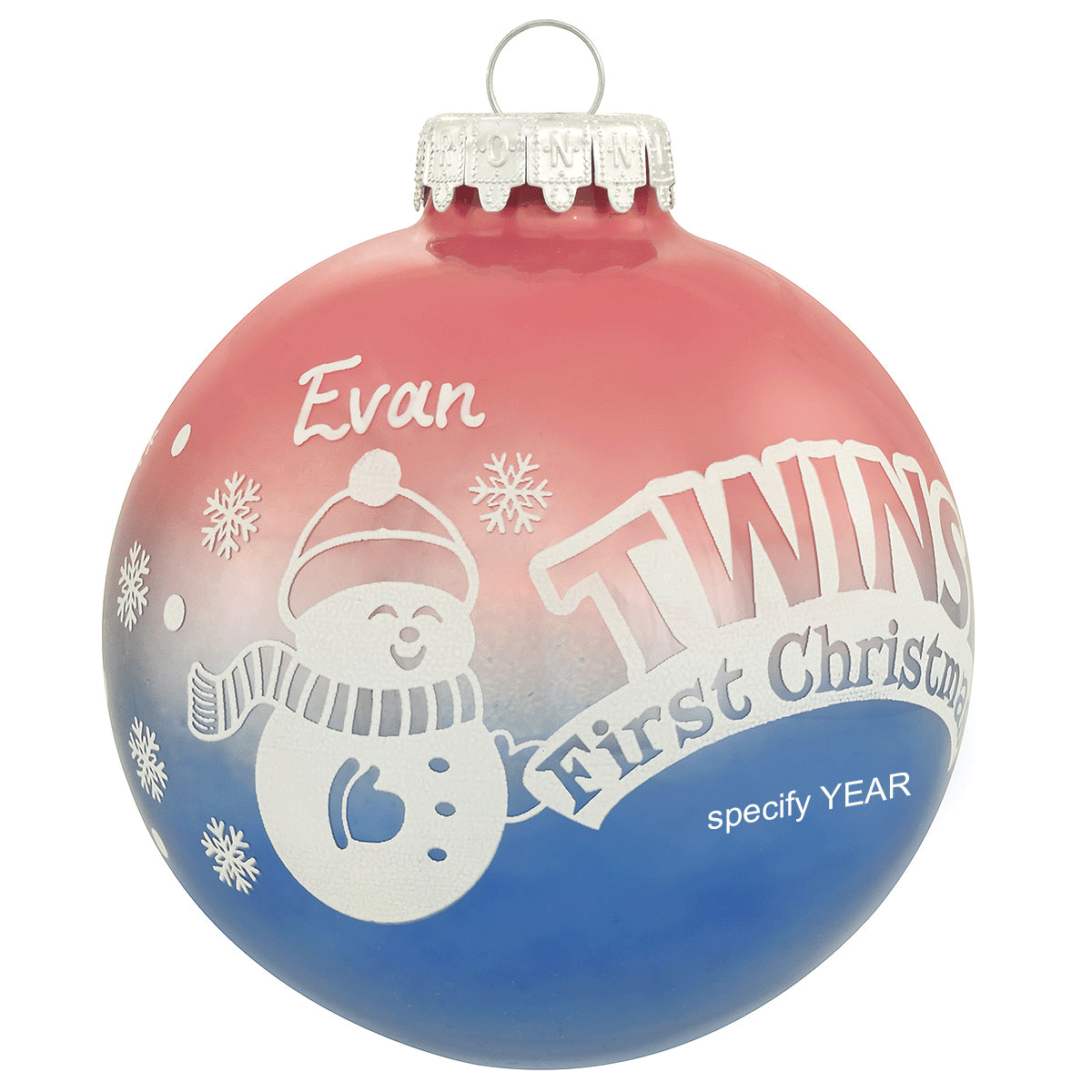 Personalized Twins First Christmas