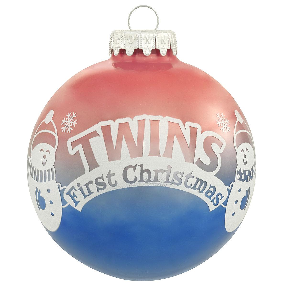 Personalized Twins First Christmas