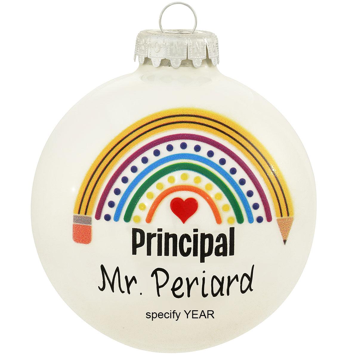 Personalized Principal Ornament