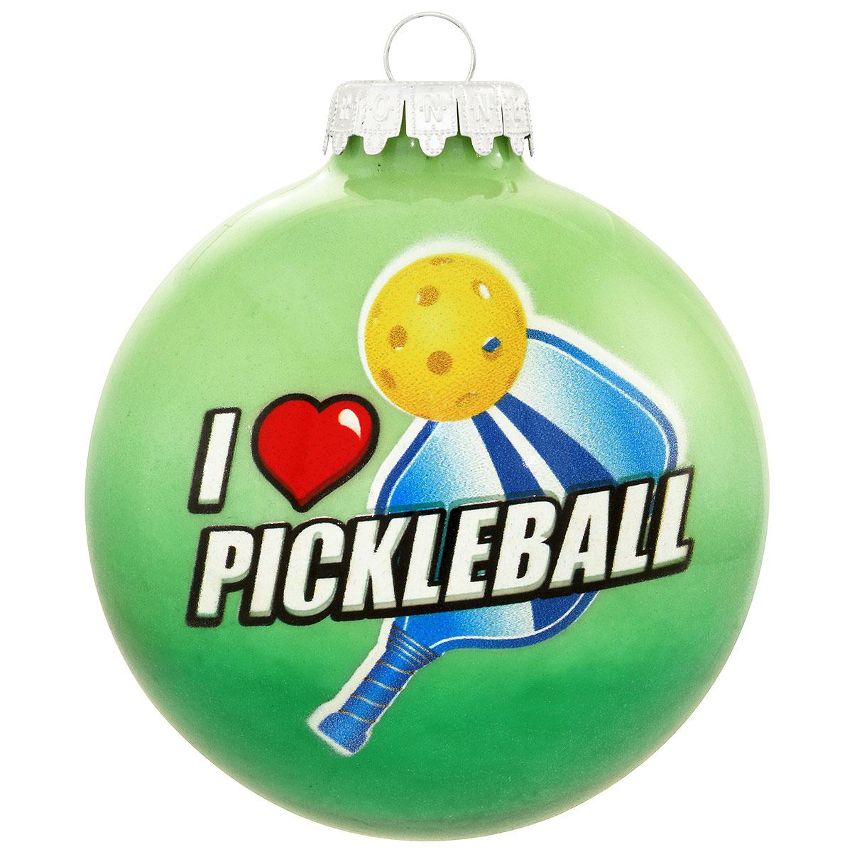 Pickleball 2-Tone Green Ornament