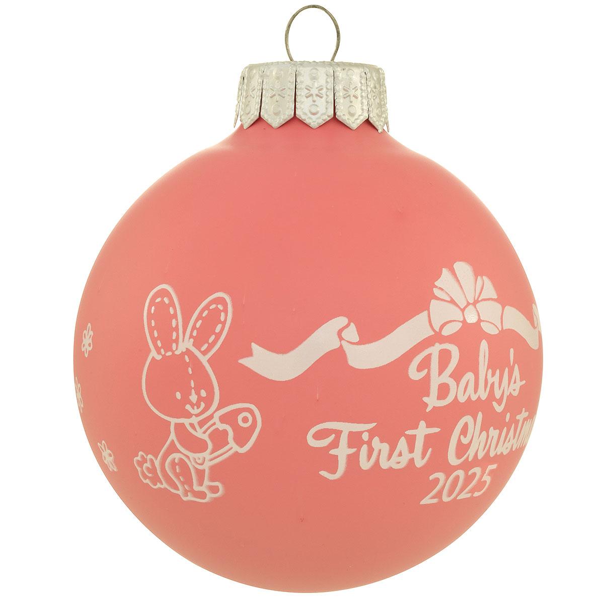 2025 Baby's First Christmas Pink