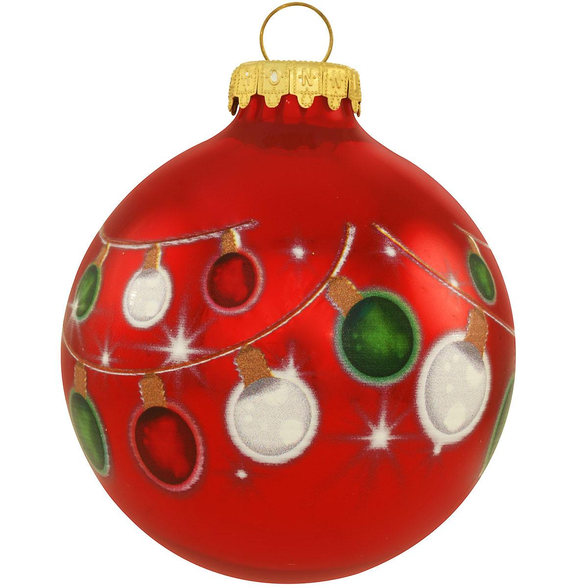 Lights 3 Inch Glass Ornament