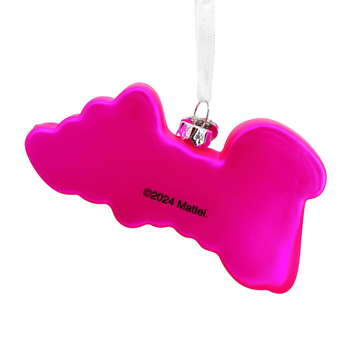 Barbie Logo Hallmark Glass Ornament