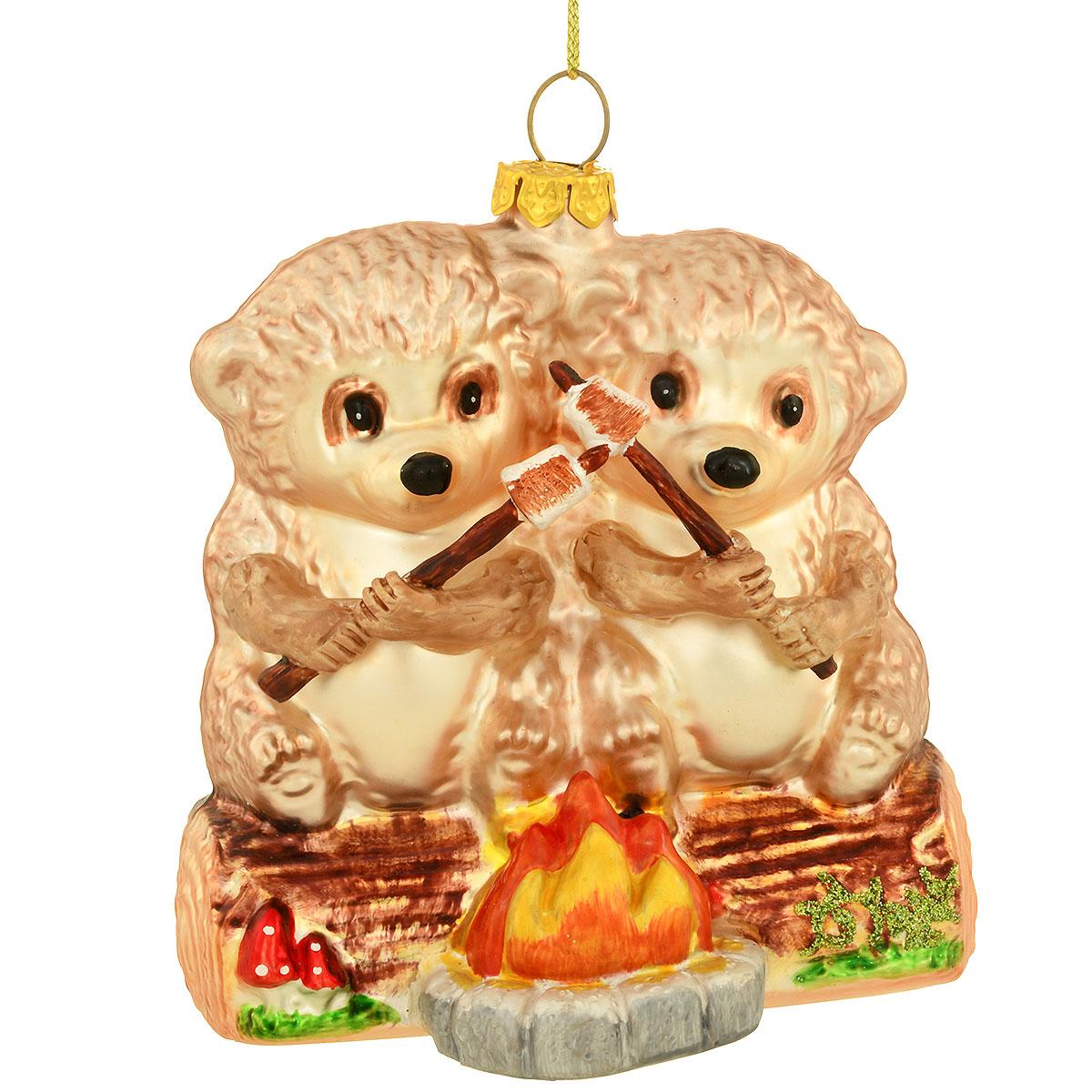 Hedgehogs Campfire And Marshmallows