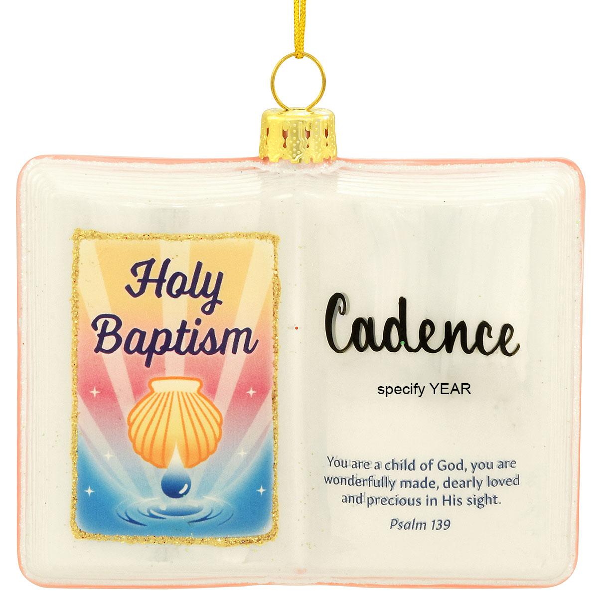 Personalized Holy Baptism Bible
