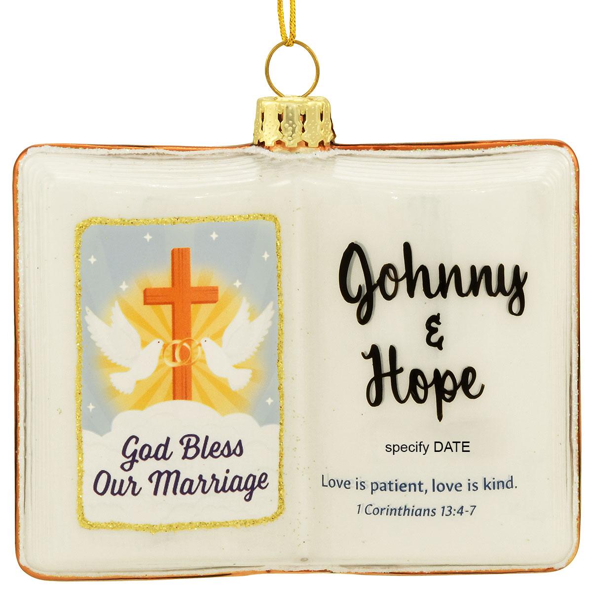 Personalized God Bless Our Marriage