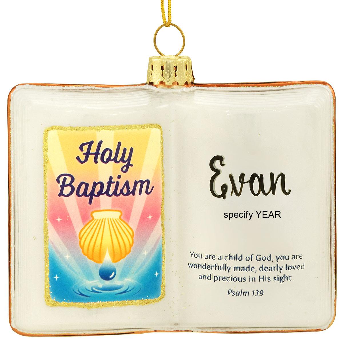 Personalized Holy Baptism Bible
