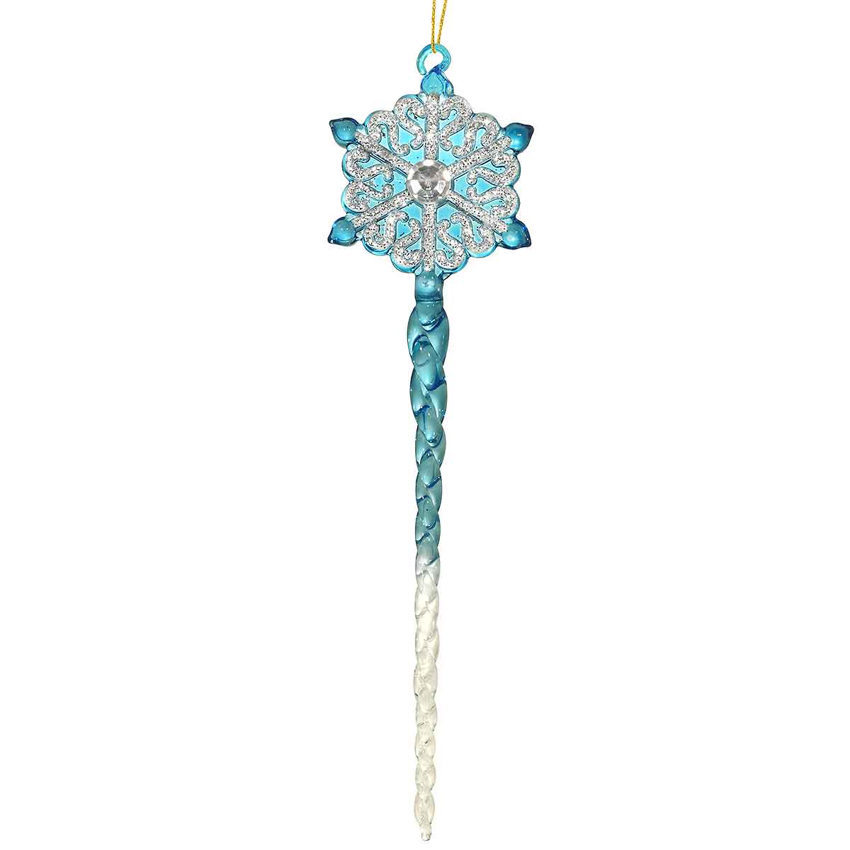 Snowflake Icicle Ornament