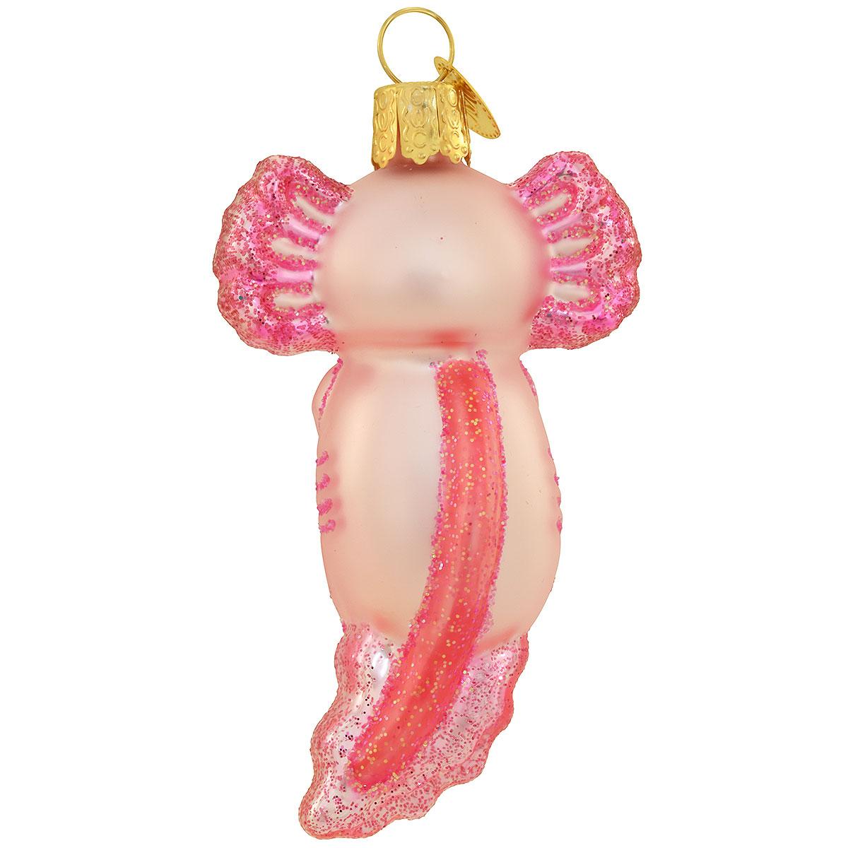 Axolotl With Candy Cane Ornament