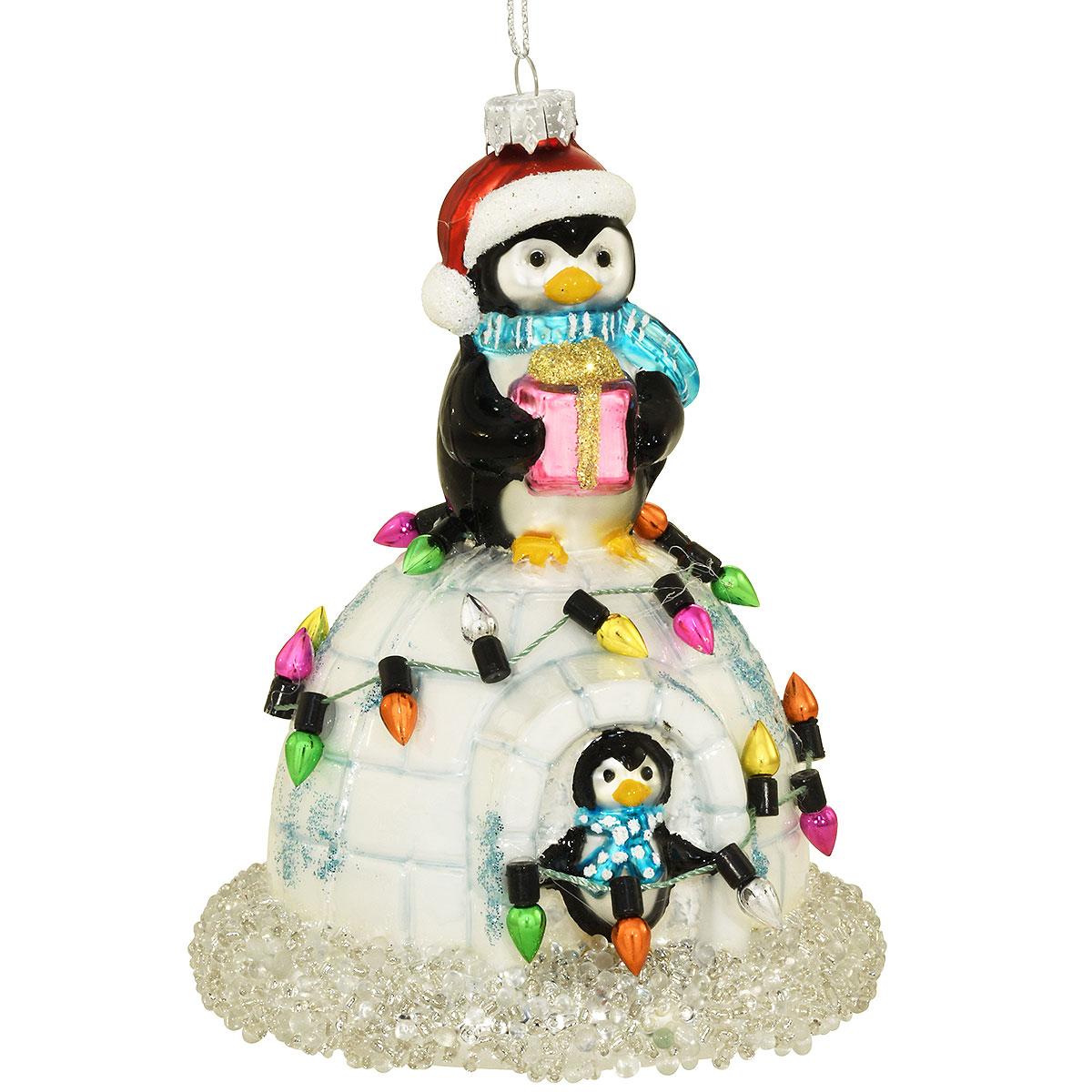 Penguin And Igloo Ornament