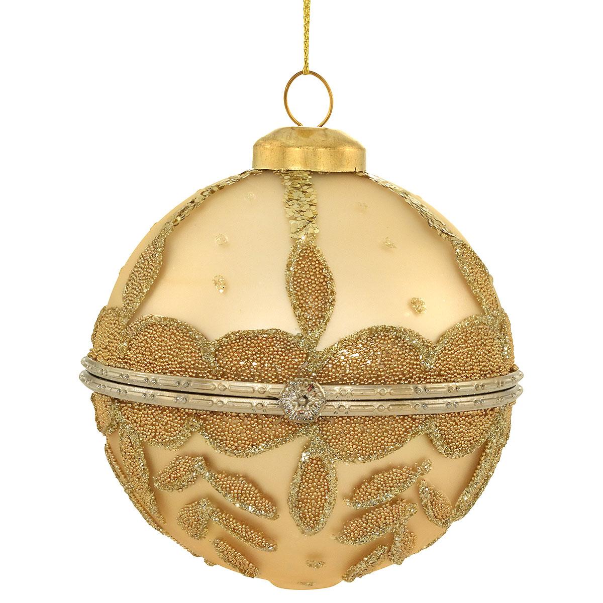 Champagne Egg Jewelry Box Orn