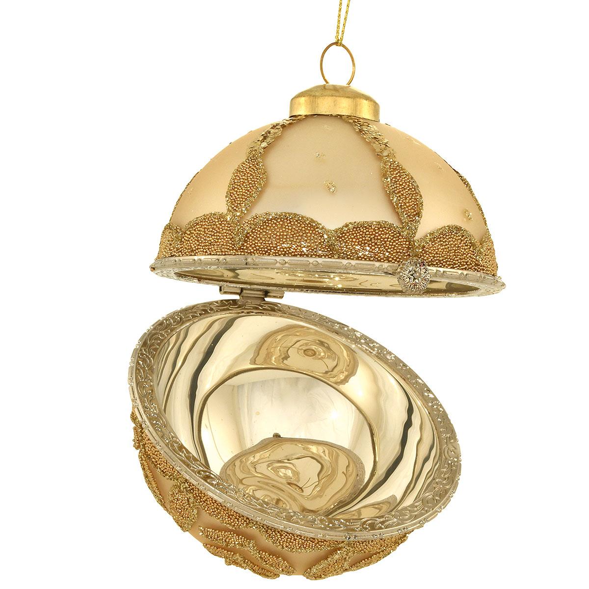 Champagne Egg Jewelry Box Orn