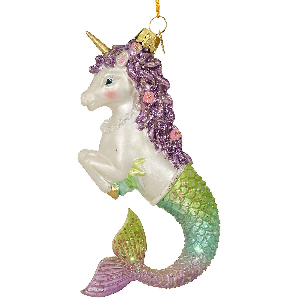 Mermaid Unicorn Ornament