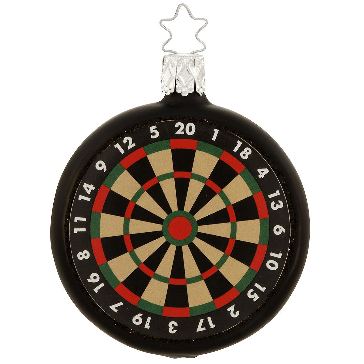 Dartboard Glass Ornament