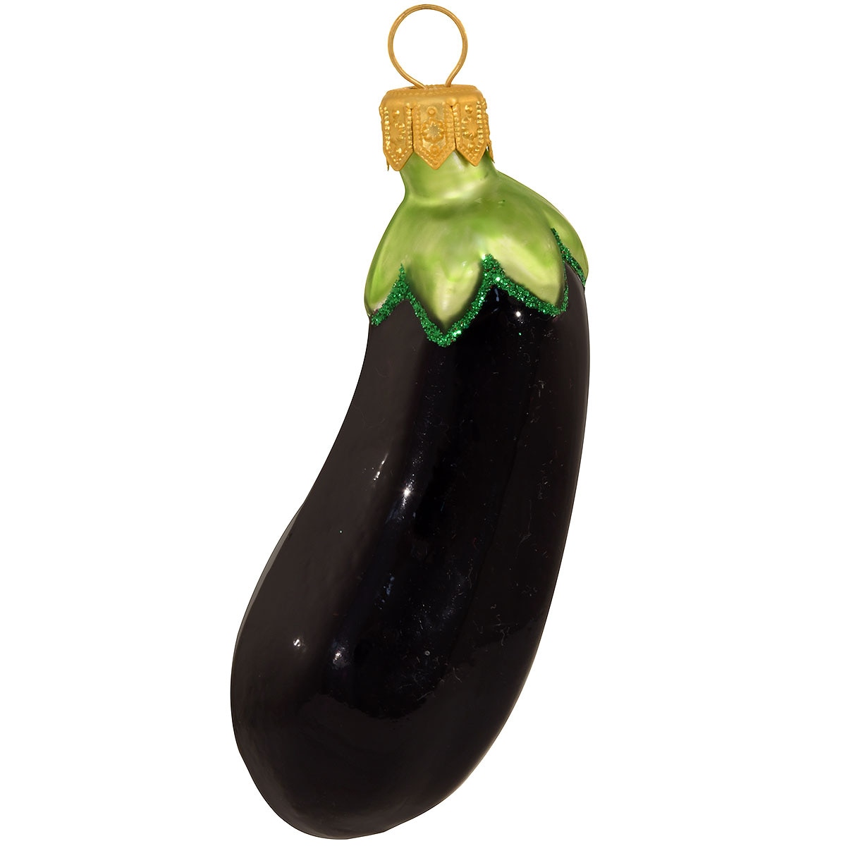 Eggplant Glass Ornament