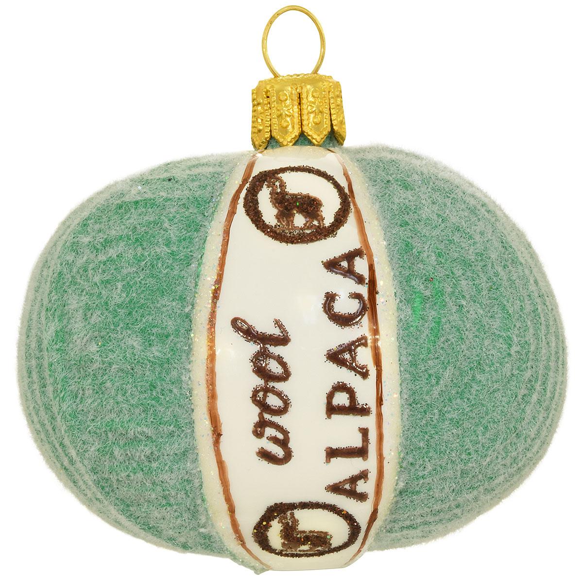 Skein Of Yarn Glass Ornament