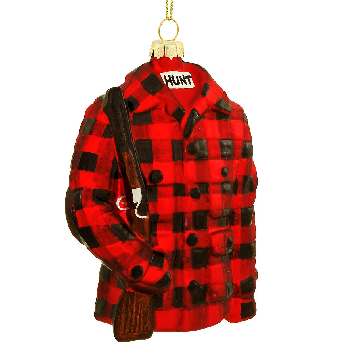 Flannel Hunting Coat With Gun
