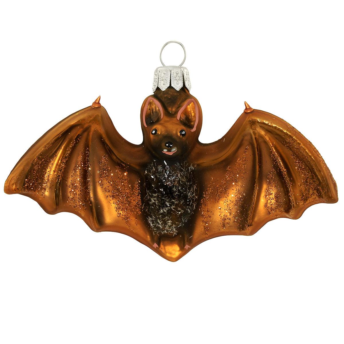 Bat Glass Ornament