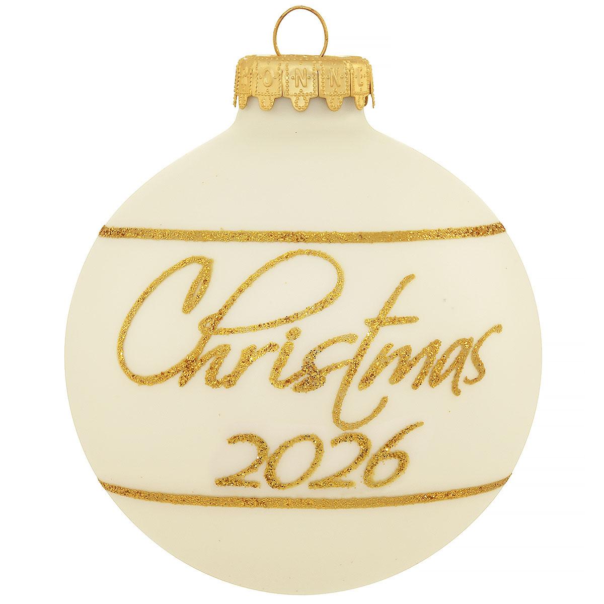 Christmas 2026 Gold Glitter