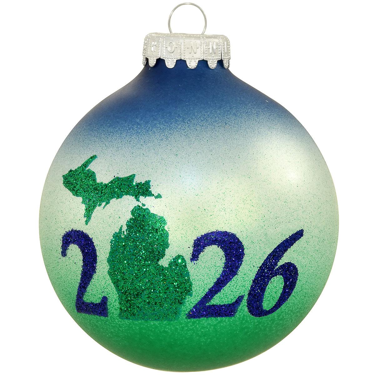 Michigan Dated 2026 3-Tone Glass Or