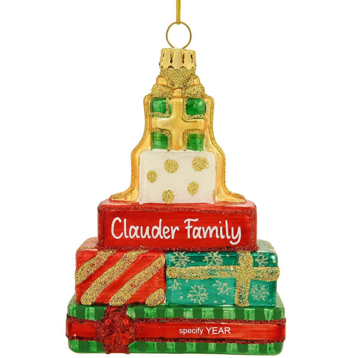 Personalized Package Stack Orn