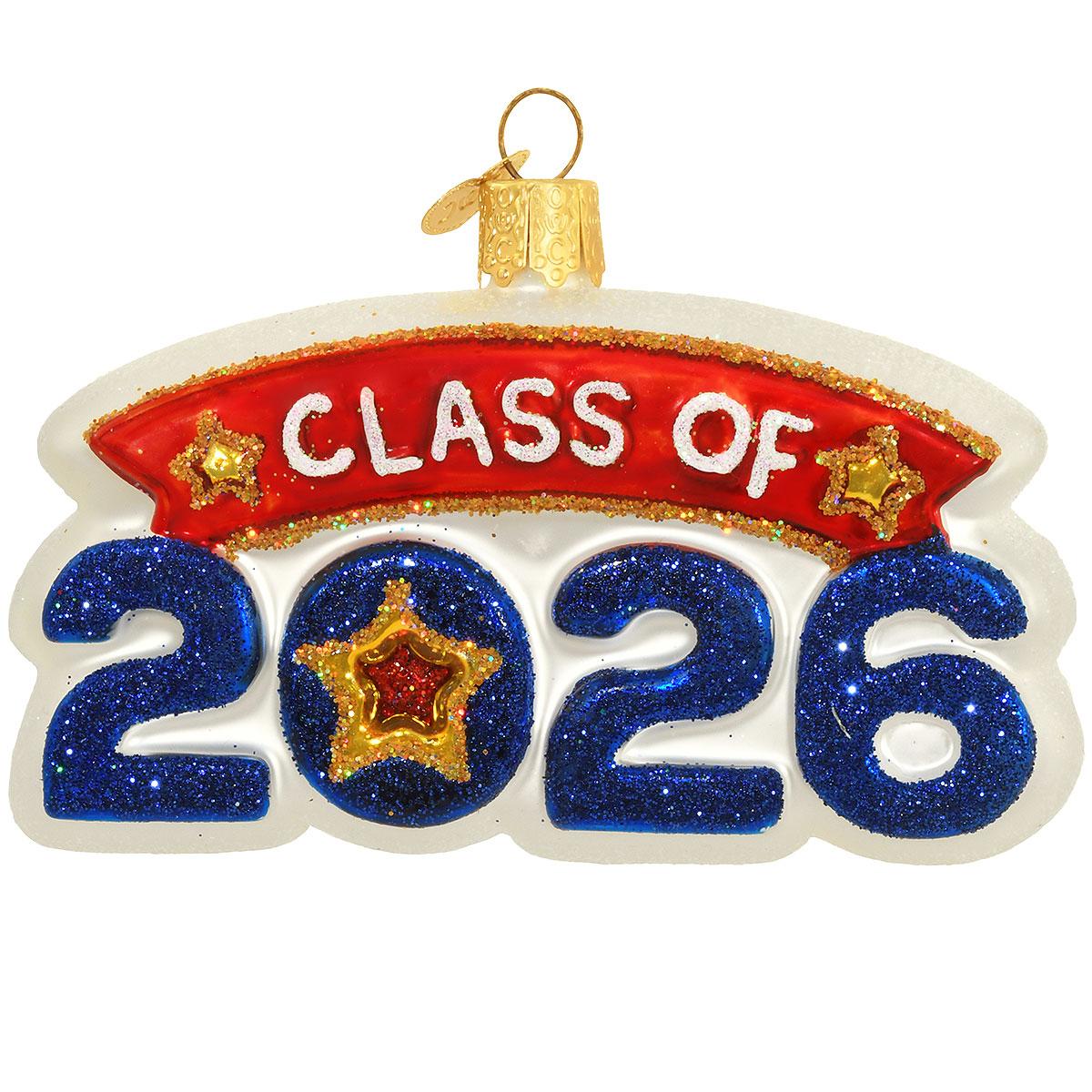 Class Of 2026 OWC Glass Ornament