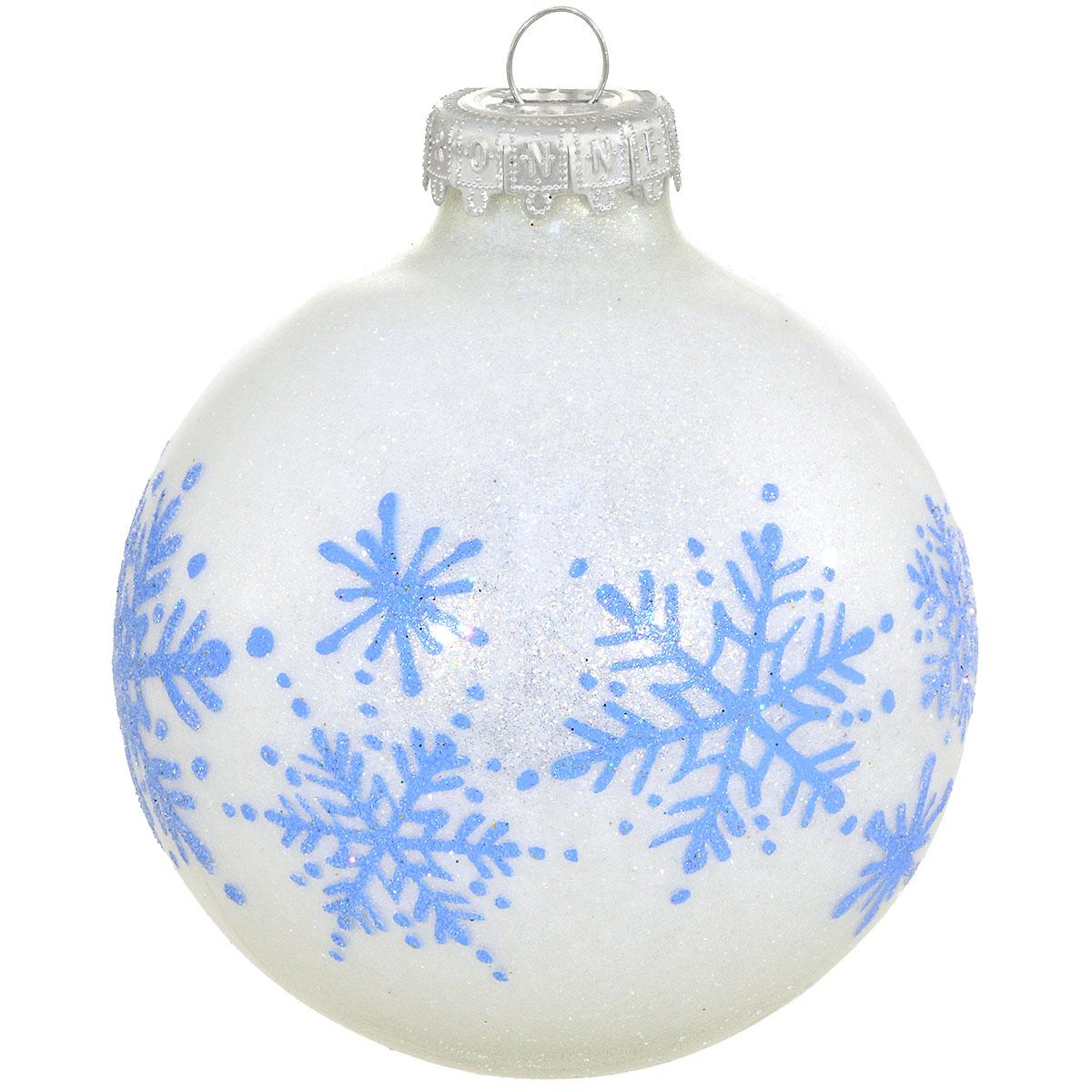 Snowflake Border Sparkle Ornament