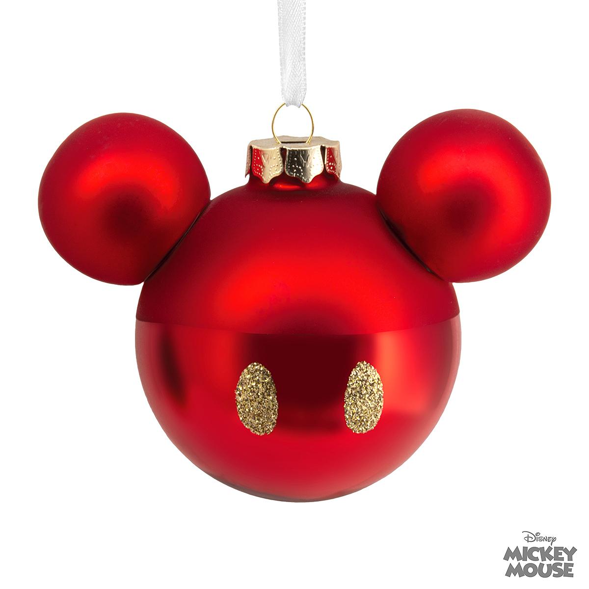Mickey Mouse Hallmark Glass Orn
