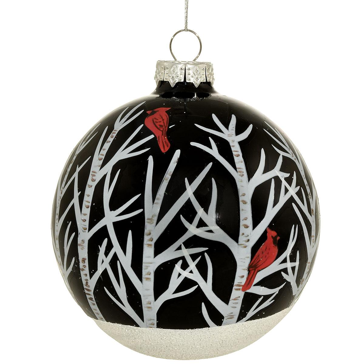 Cardinals In Trees 4 Inch Ornament