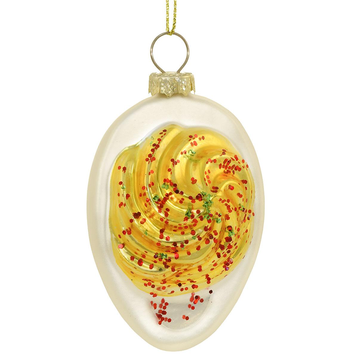 Deviled Egg Glass Ornament