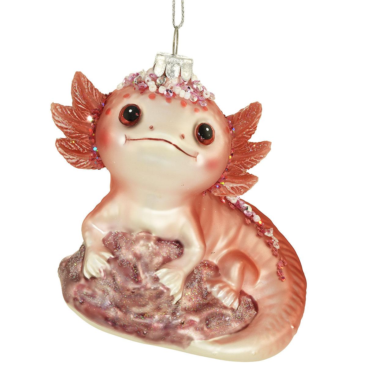 Axolotl Glass Ornament