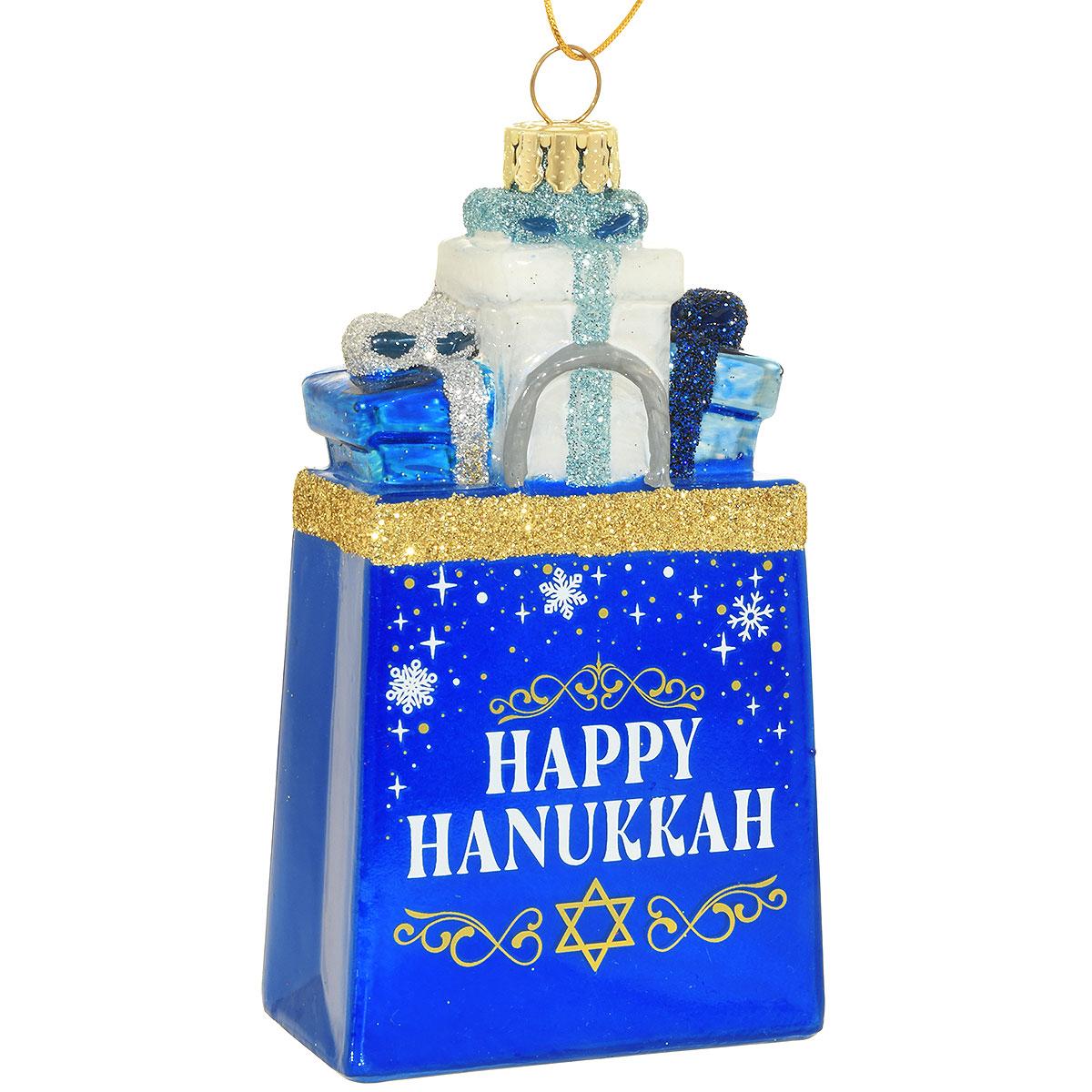 Happy Hannukah Gift Bag Ornament
