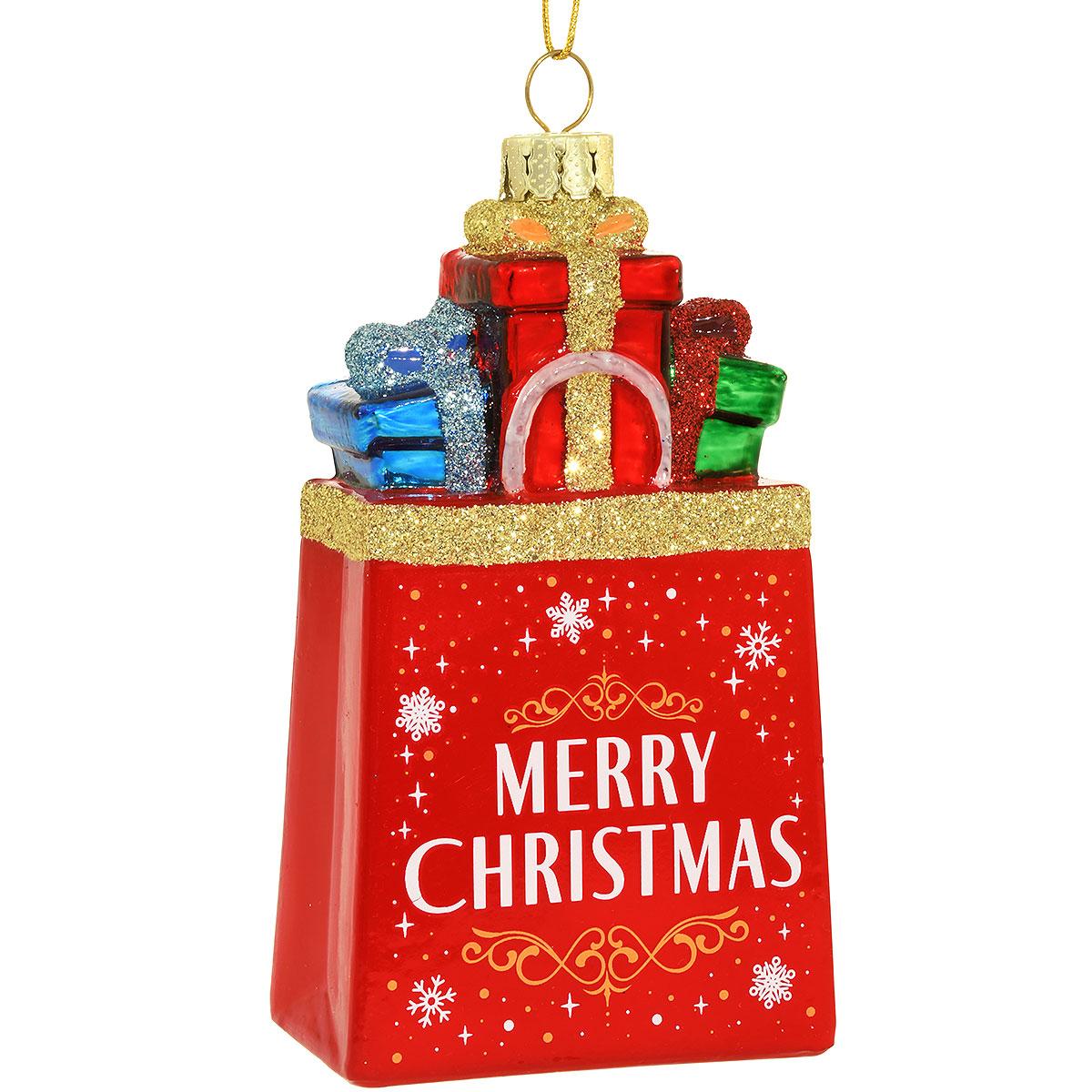 Merry Christmas Gift Bag Ornament
