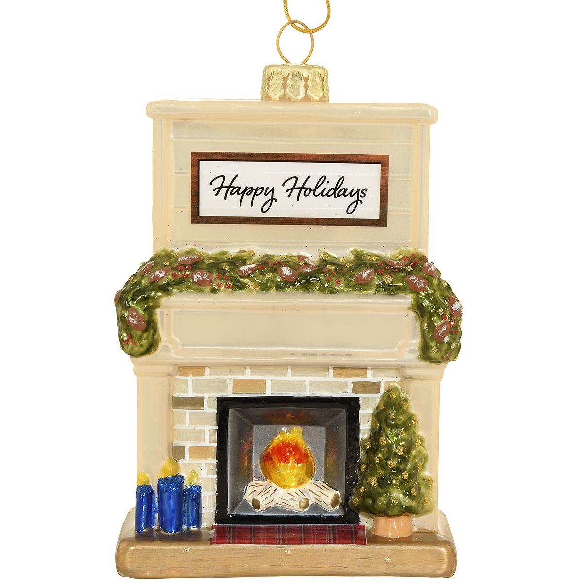 Happy Holidays Fireplace