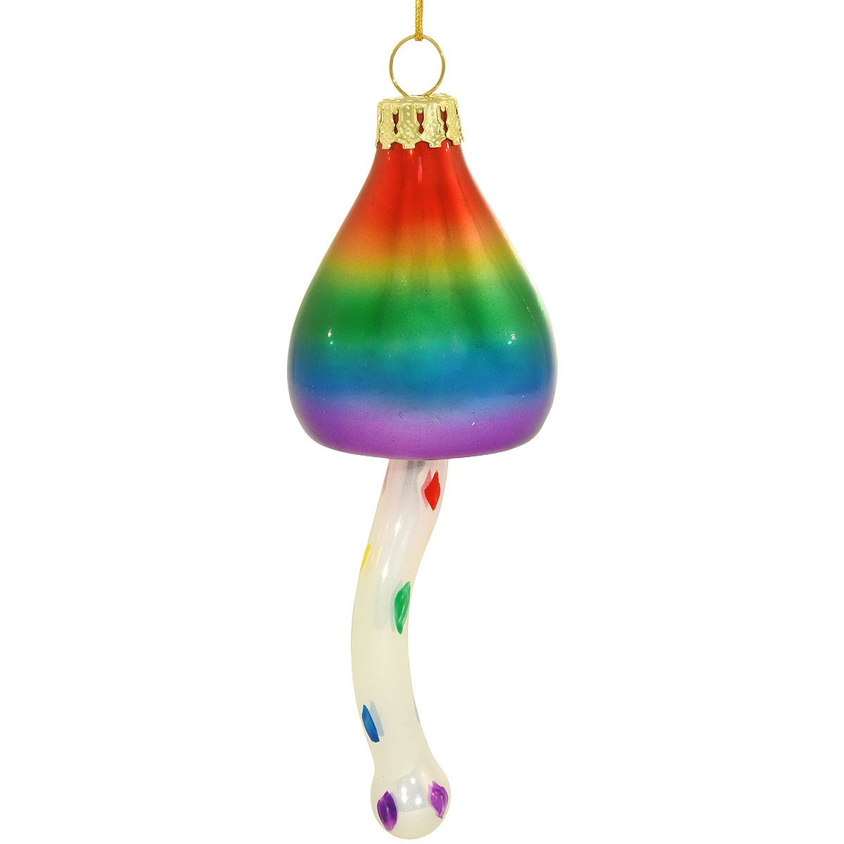 Rainbow Mushroom Ornament