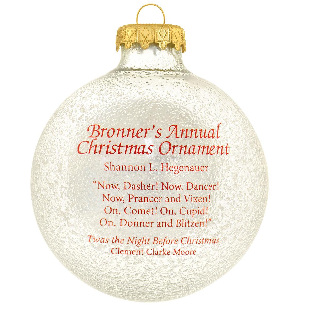 Bronner Annual 2026 Round Ornament