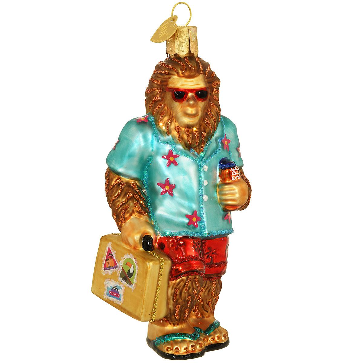 Sasquatch Gone Tropics Ornament