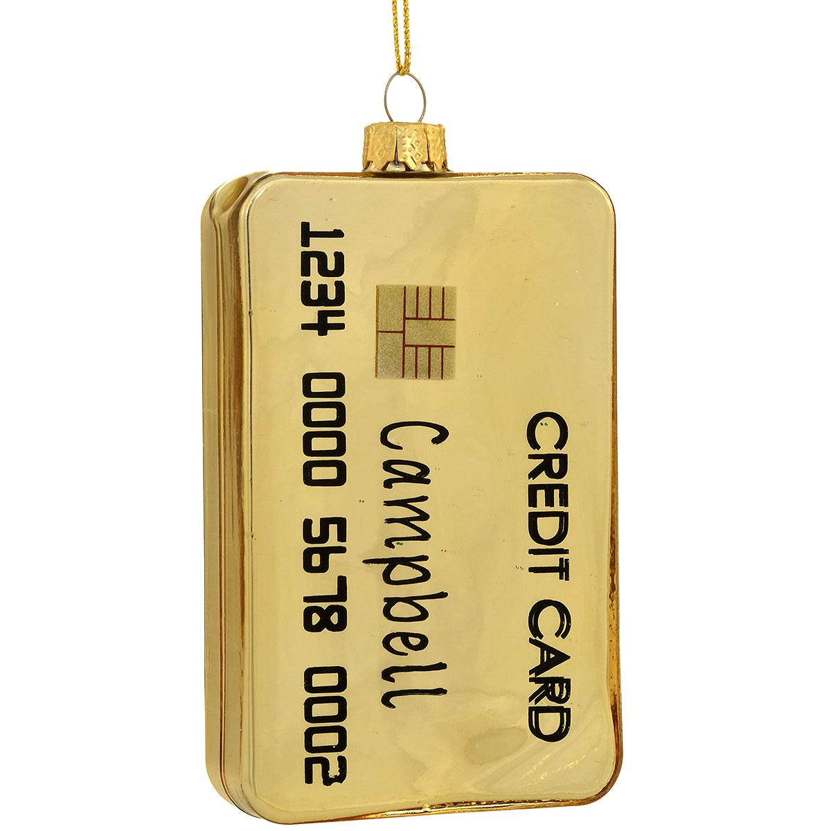Personalized Bank Card Ornament